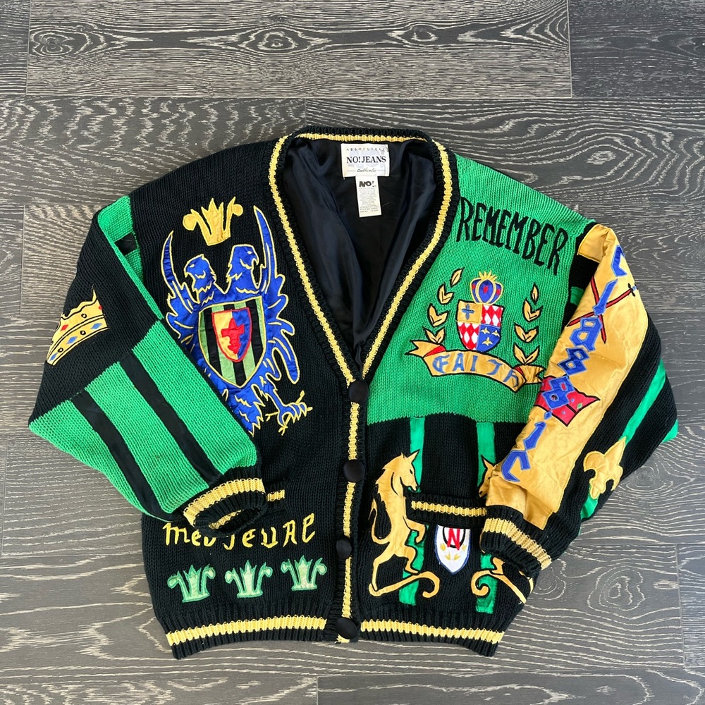 VTG 90’s NO! JEANS Embroidered Cardigan